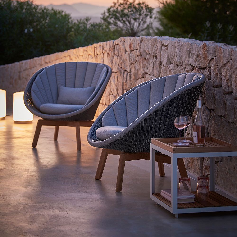 Peacock Lounge Sessel Grau