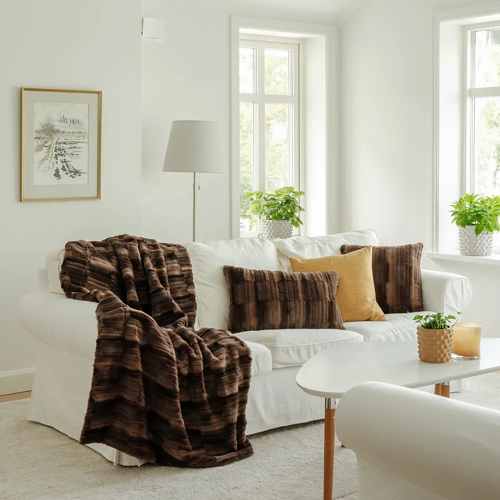 Browny Decke 140x220 cm Chocolate