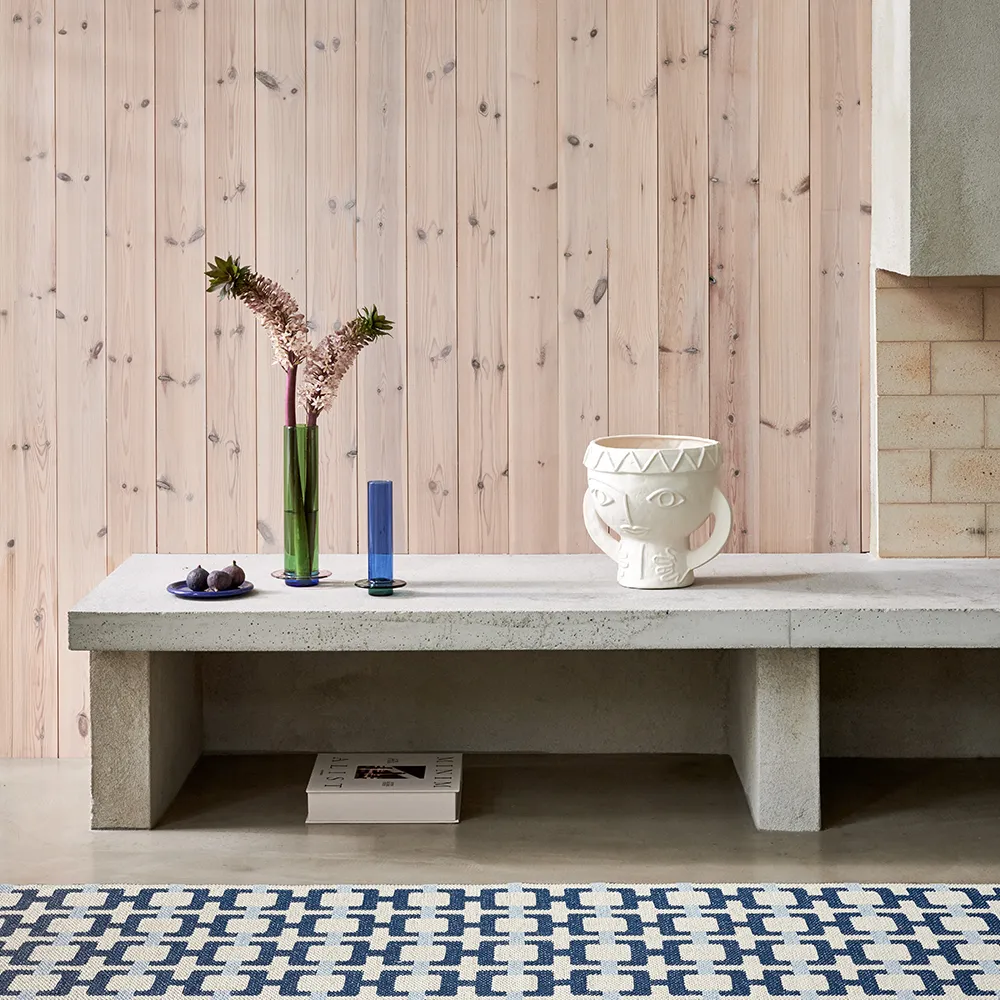 Tom teppich Ocean Blue/Cream/Blue Fog 70 x 300 cm