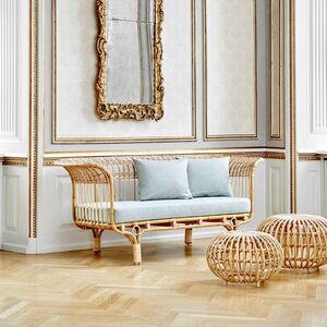  Belladonna-Sofa, poliertes natürliches 