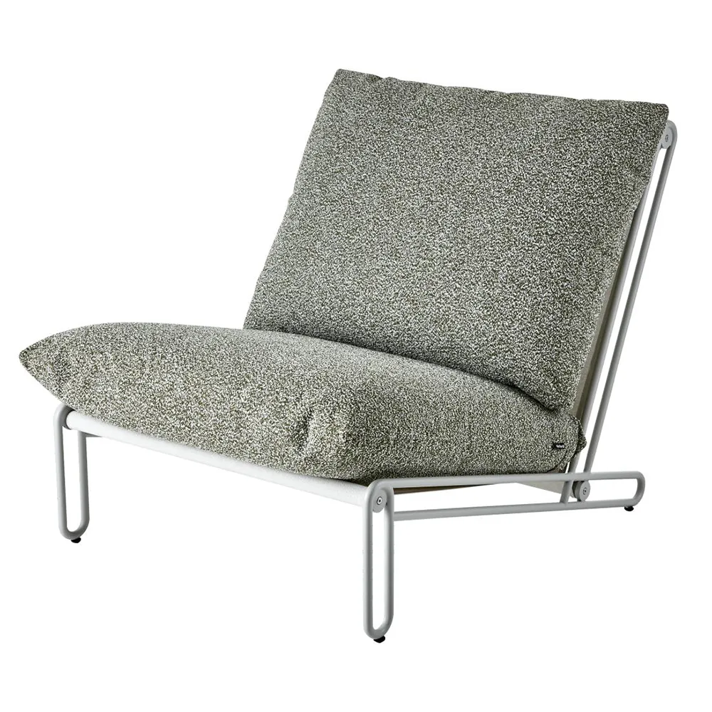 Blixt Sessel Light Grey/Teddy Verde