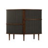 Audacious Highboard Schrank Dunkle Eiche/Shadow