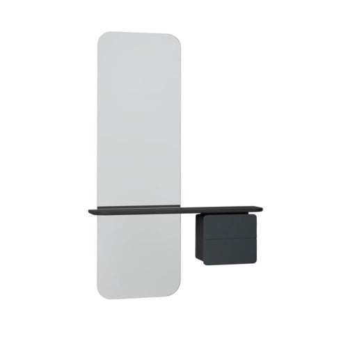 One More Look Spiegel Schwarze Eiche Anthracite Grey