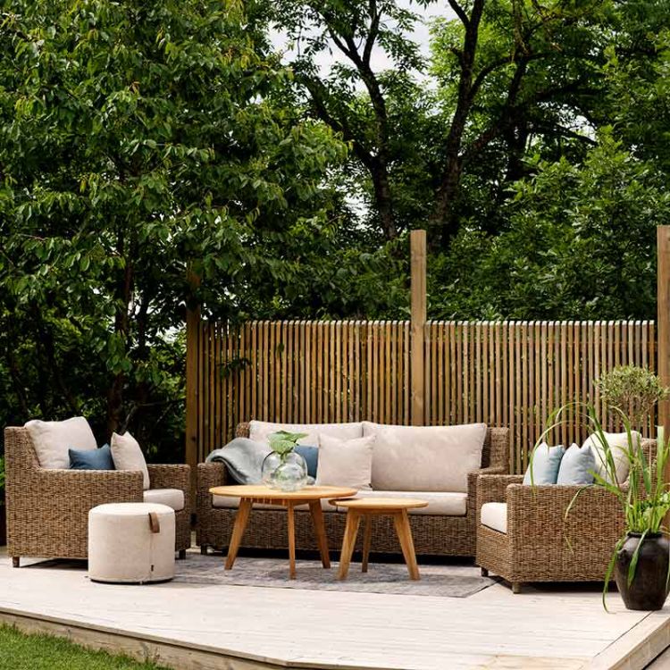 Sandkorn Sofa Natur Rattan