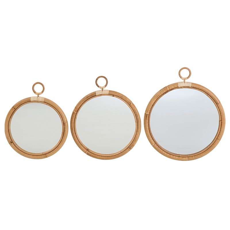 Spiegel Ella Ø40 cm Rattan