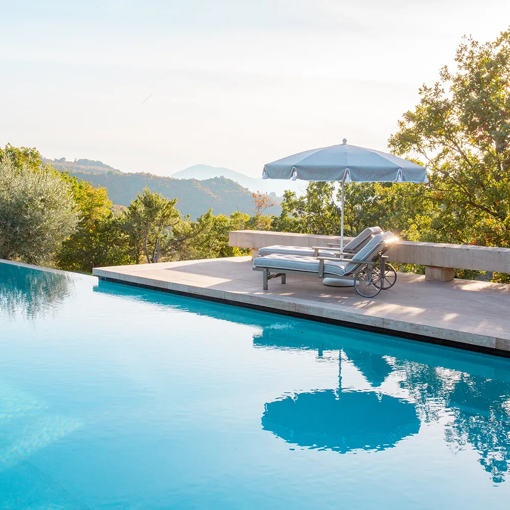 Sonnenliege Grau Aluminium