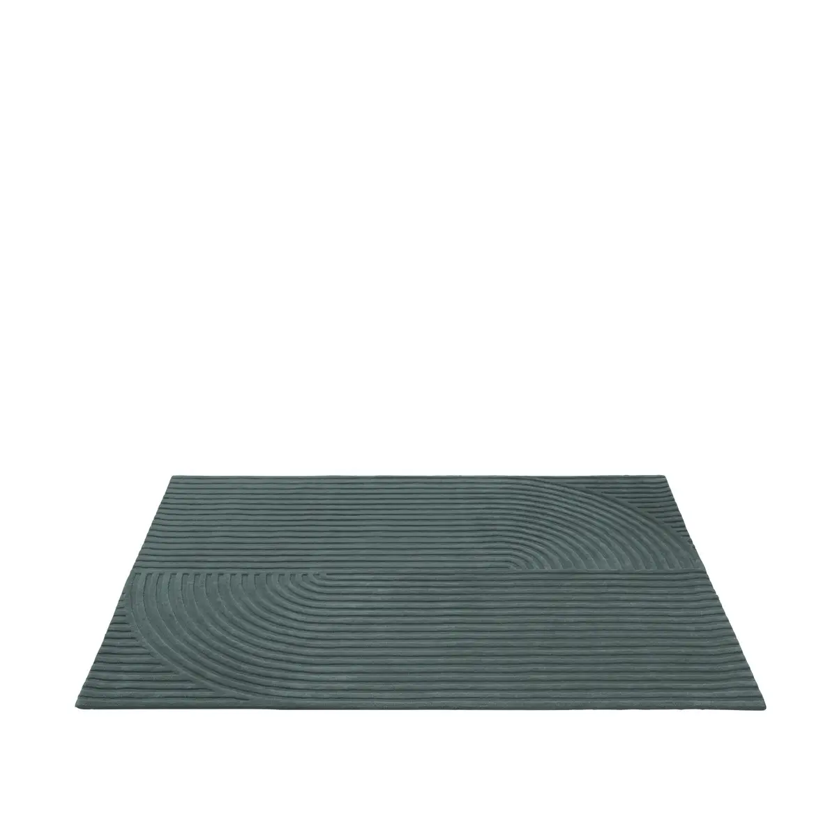  Relevo Teppich Quattro – 170 x 240 cm – Dunkelgrün