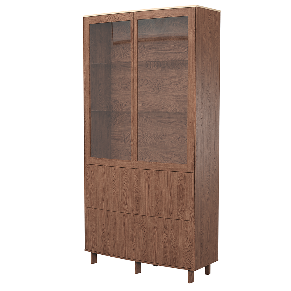 Schrank SM410 Nussbaum Lackiert