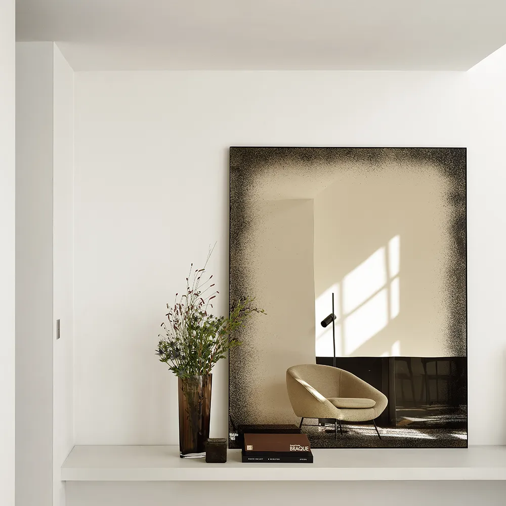 Aged Wandspiegel 122x153 cm Bronze