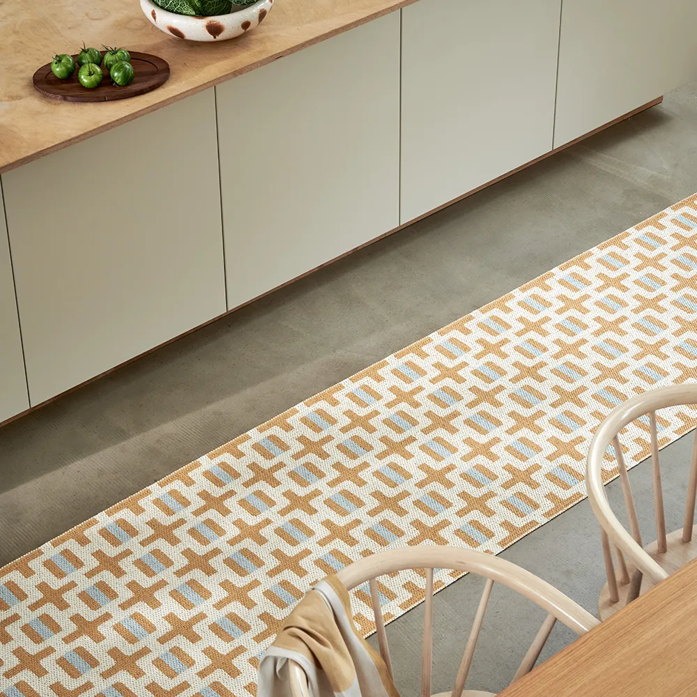 Tom teppich Ochre/Cream/Sage 70 x 180 cm