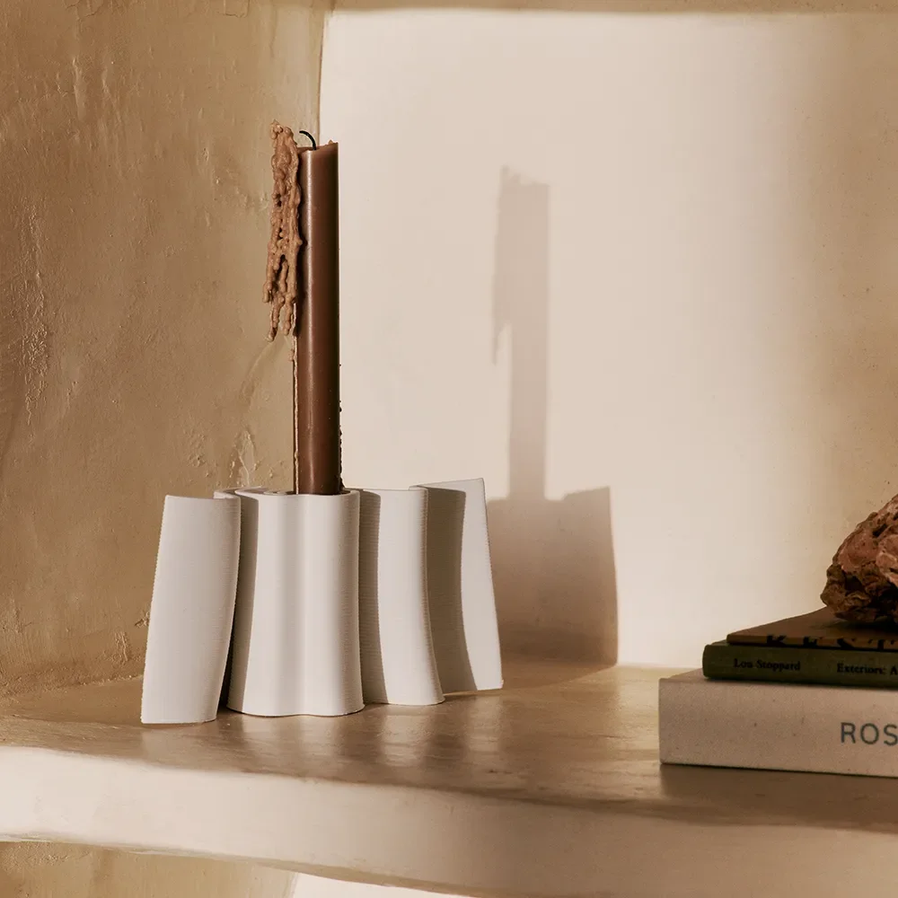 Dedali Kerzenständer Off-white