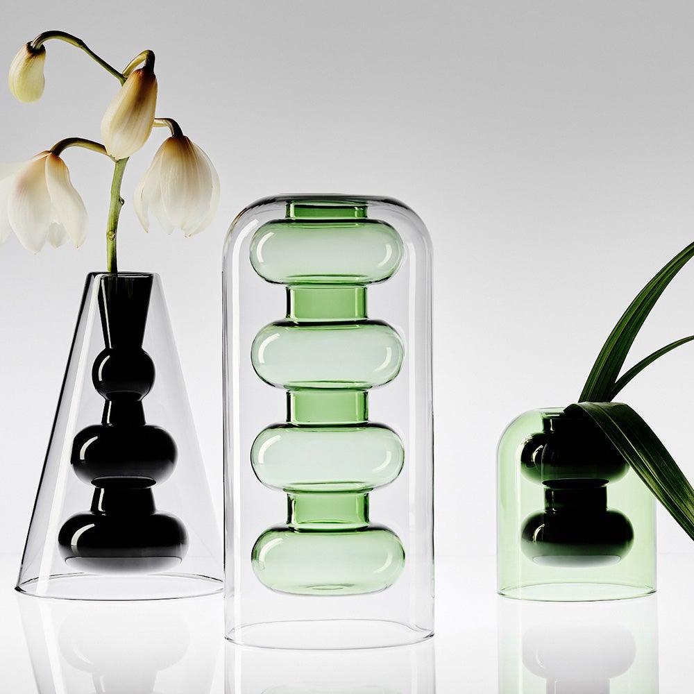  Bump Vase Groß Grün