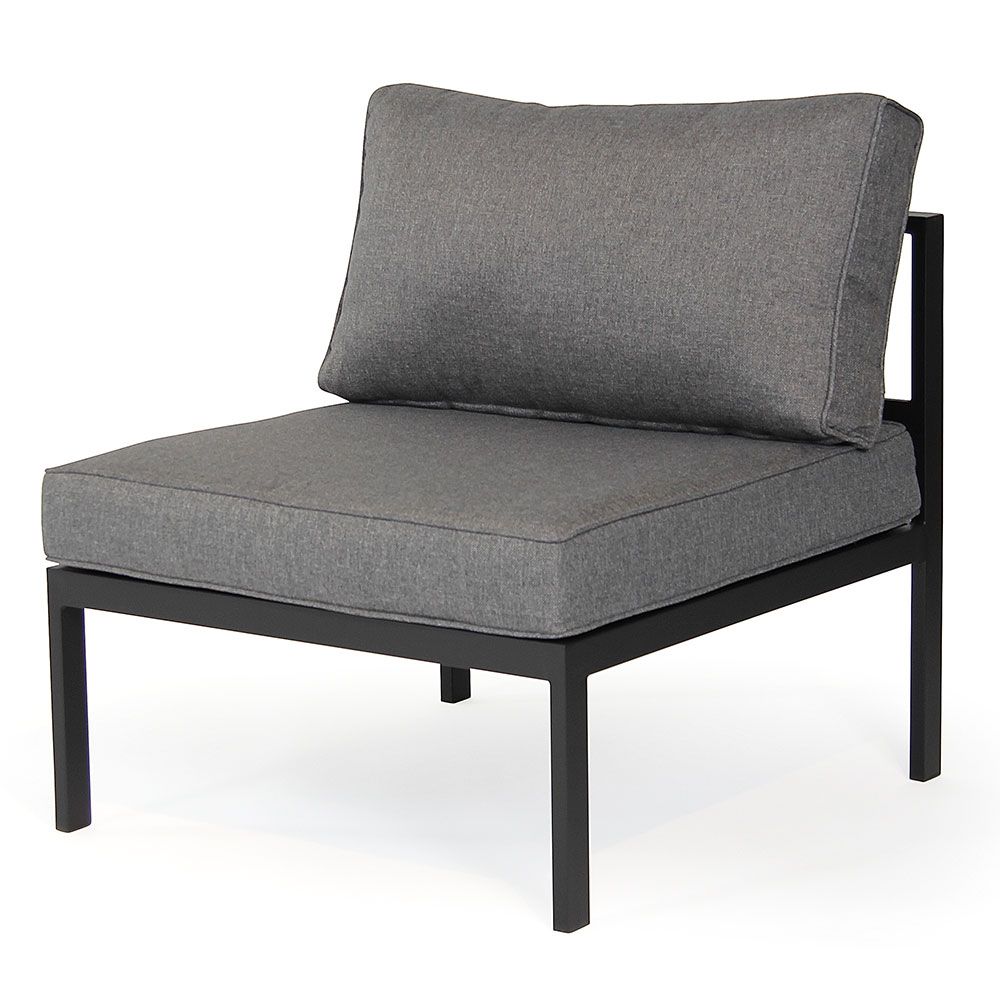 Leone Mittelteil schwarz/grau Aluminium