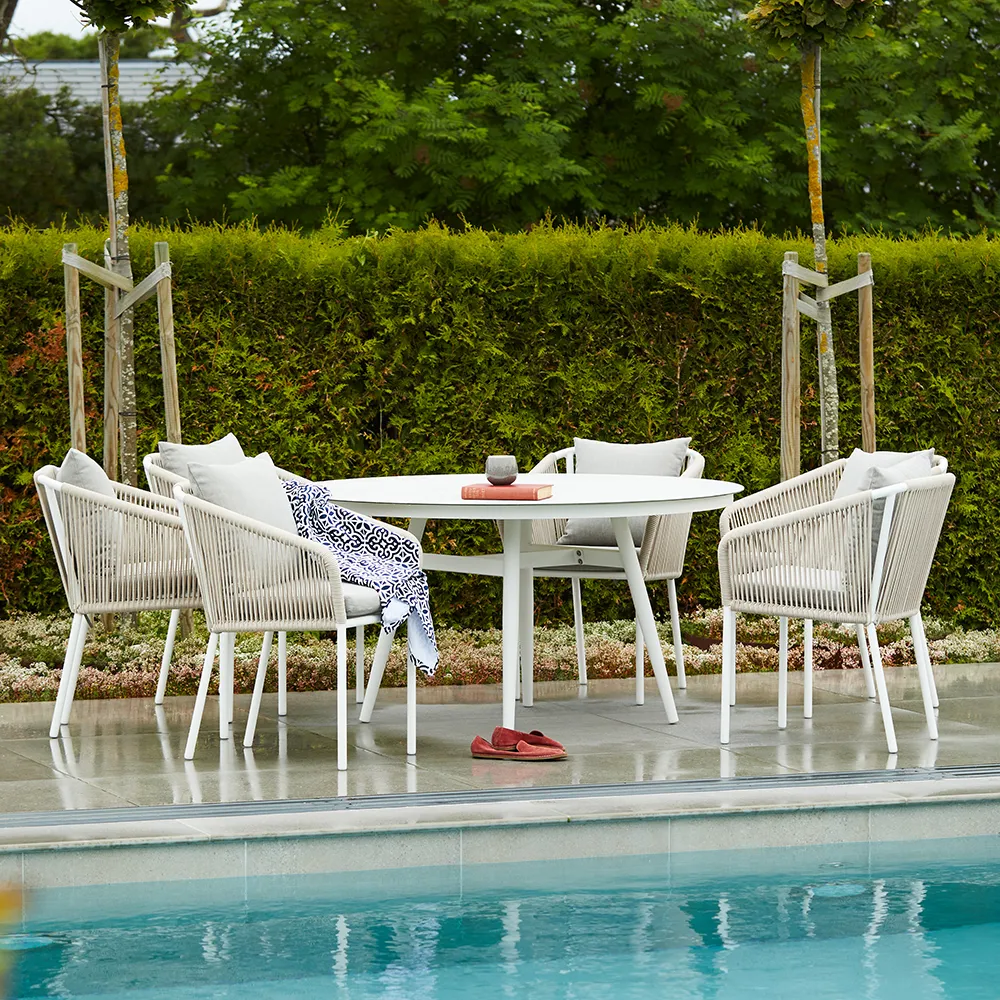 Oxhult Esstisch Ø145 cm Weiß 