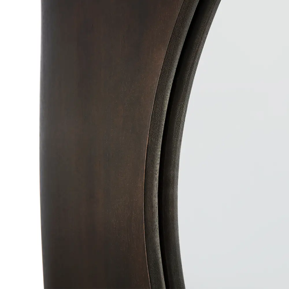 PI Wandspiegel 100x100 cm lackiertes Mahagoni