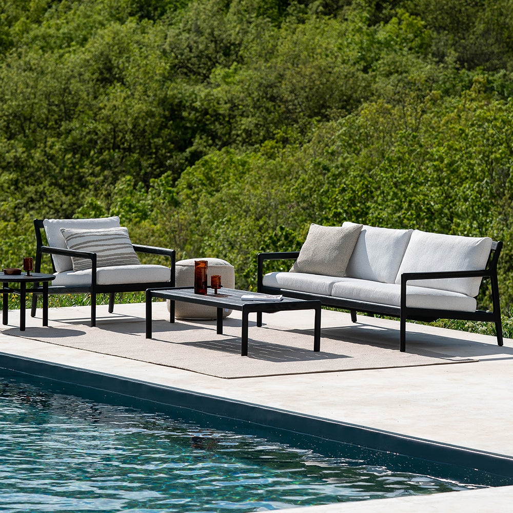 Jack 2-Sitzer-Sofa Schwarz/Weiß