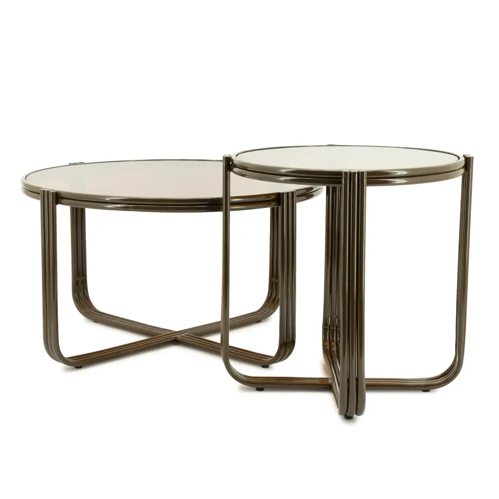 Schicker Couchtisch – braun, 63 x 63 x 35 cm
