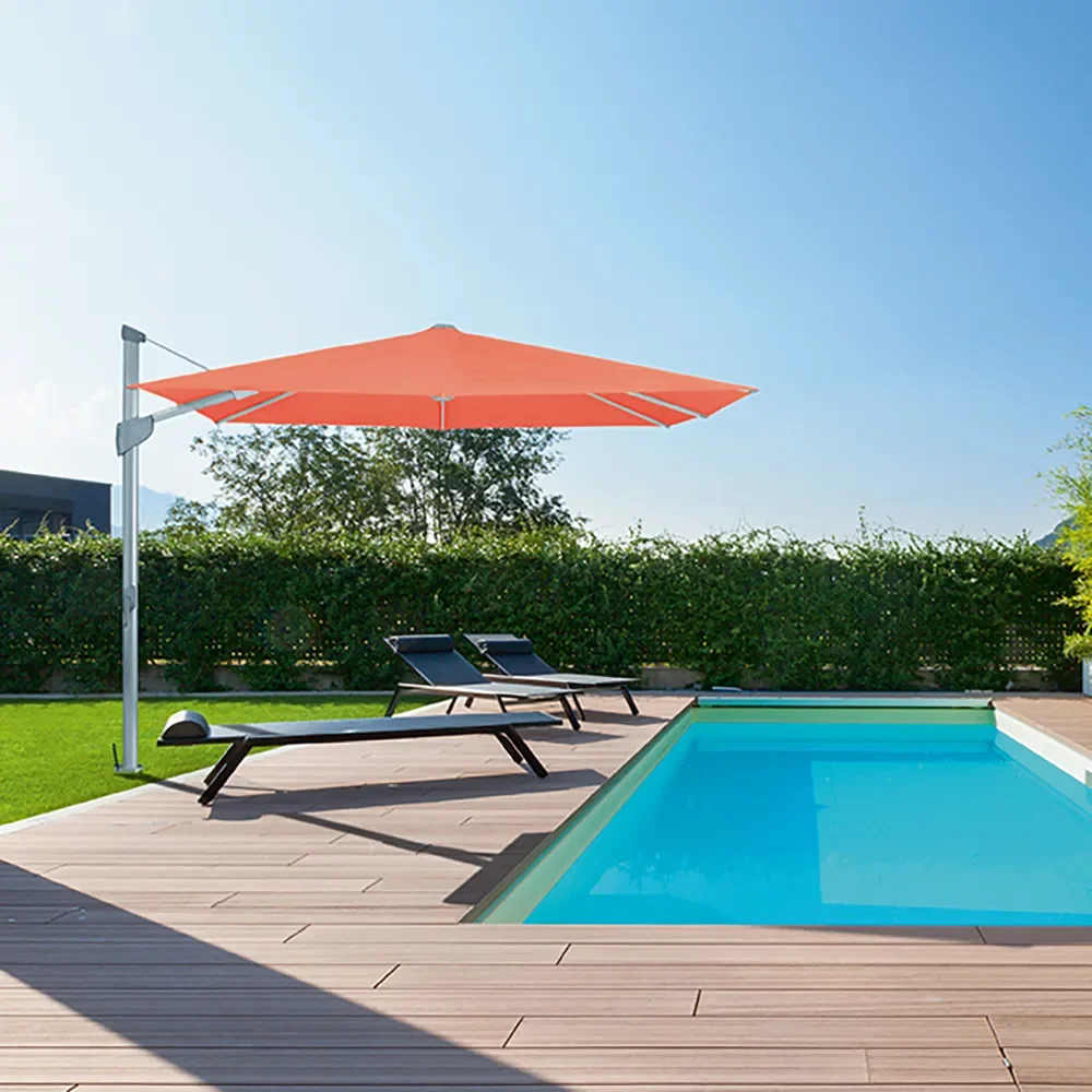 Fortano 300x300 cm sonnenschirm alu Cat.4 408 Black