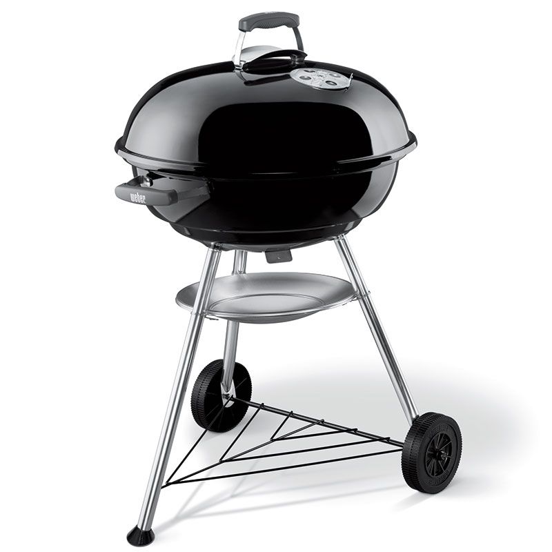 Compact Holzkohlegrill 57 cm schwarz