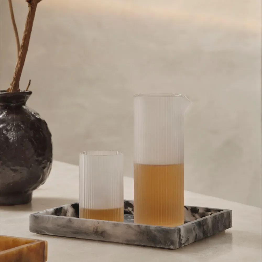 Ripple Verrines Trinkgläser 4er-Pack - Frosted