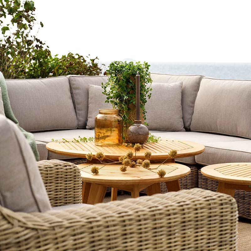 Glendon Sessel rustikal Rattan