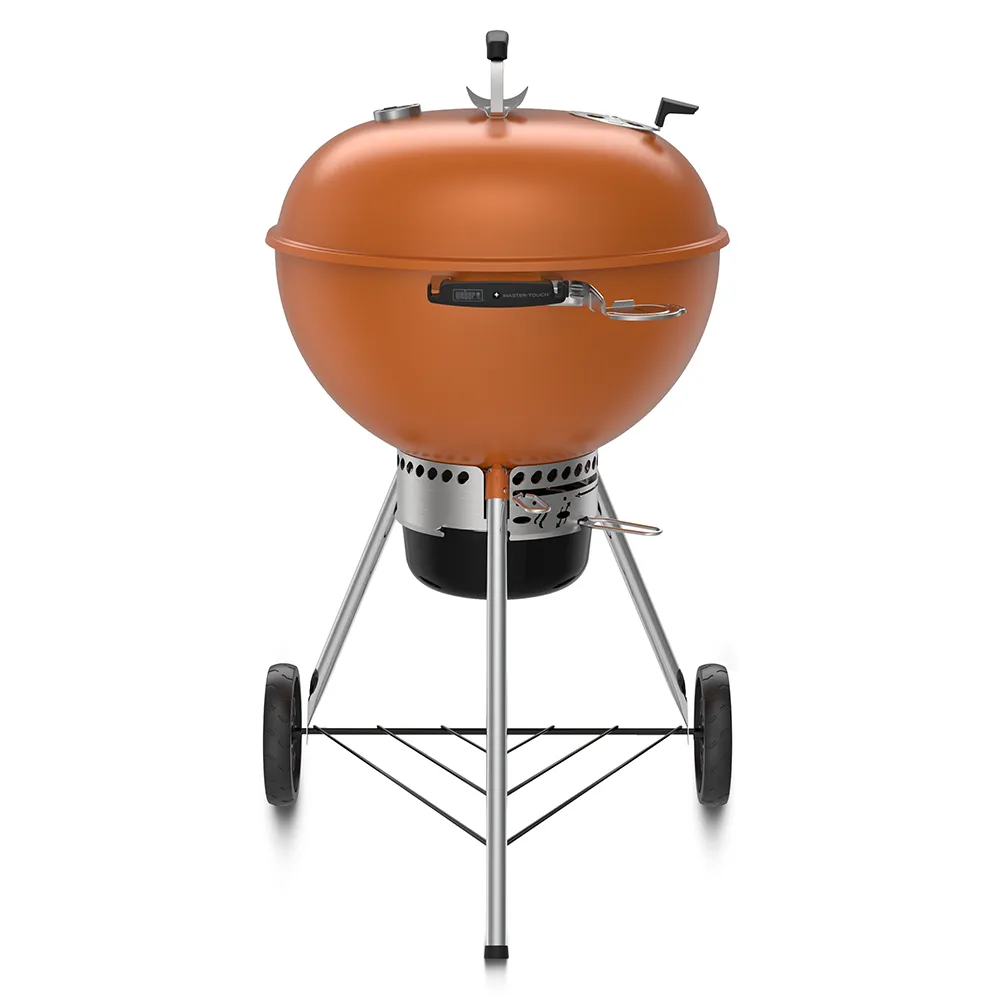 Master-Touch GBS C-5755 Holzkohlegrill in gebranntem Orange, 57 cm