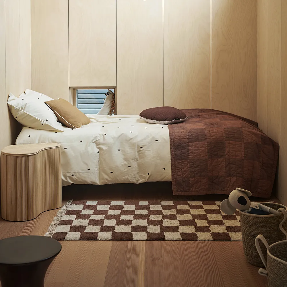 Waschbarer Teppich Mara Rust