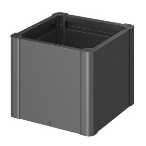 Belvedere Pflanzbeet mini Größe 50 metallic dunkelgrau Biohort