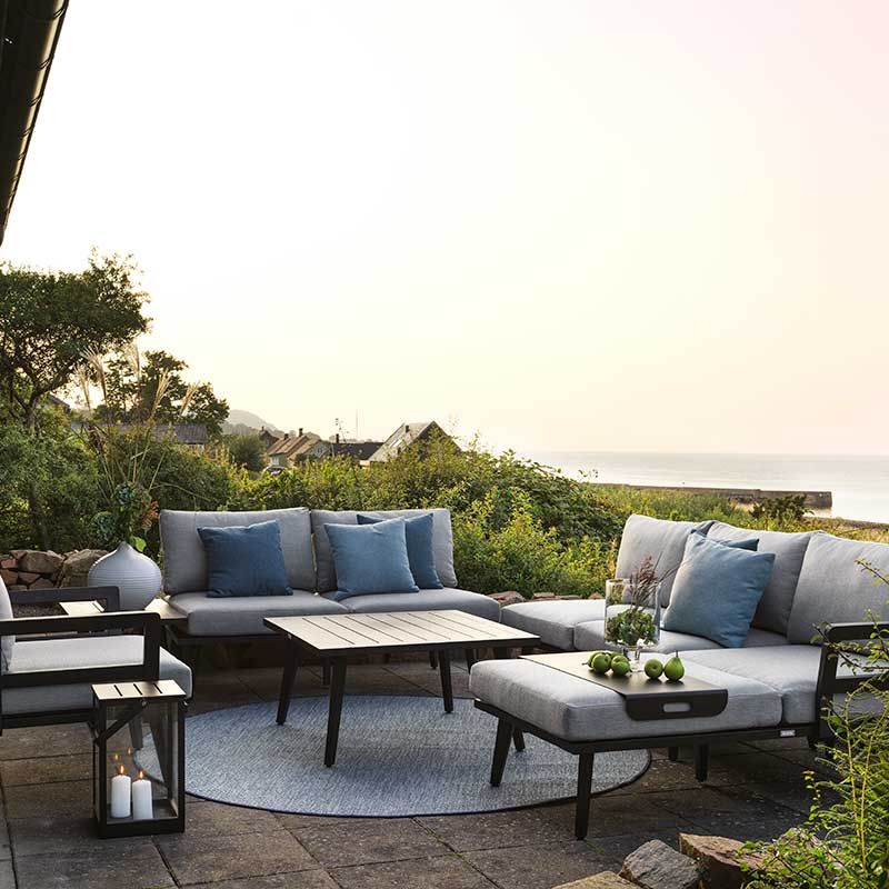 Villac Sofagruppe Schwarz