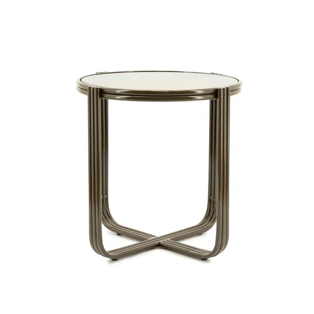 Groovy Beistelltisch – braun, 42,5 x 42,5 x 42,5 cm