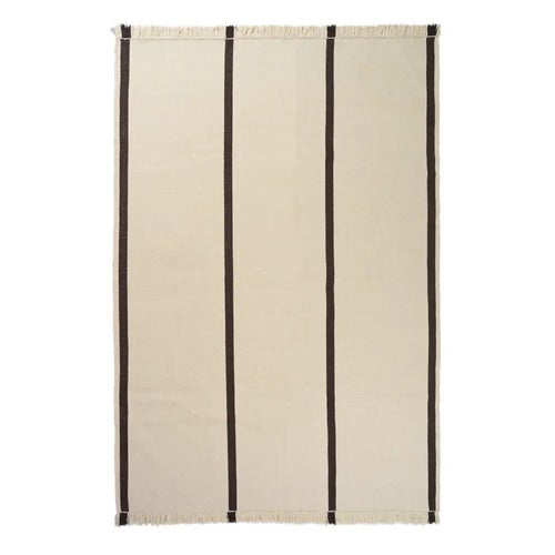Calm Kelim Teppich 200x300 cm - Off-white/Coffee