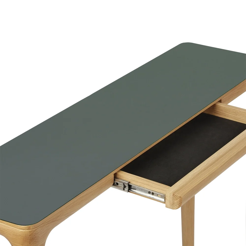 Heart'n'Soul Beistelltisch 110x30x82 Eiche/Moosgrün
