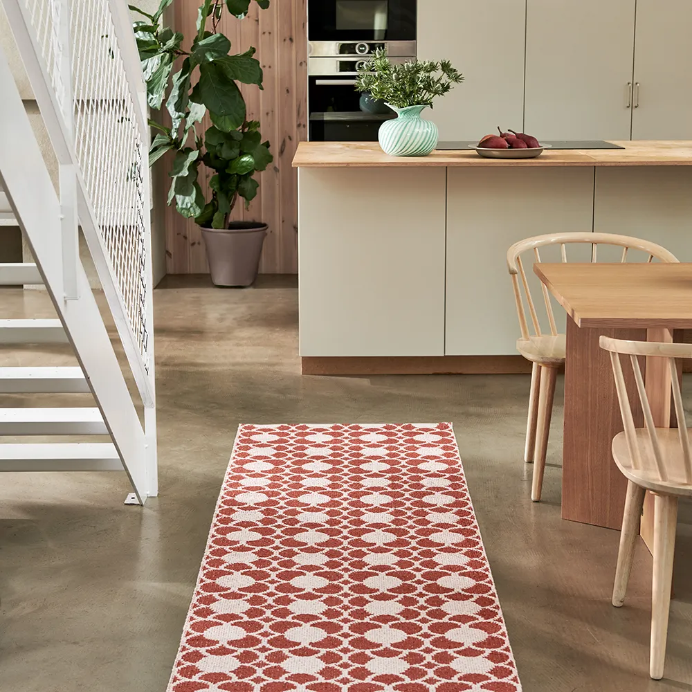 Anya teppich Brick/Pearl Pink 70 x 300 cm