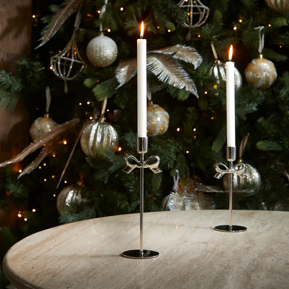 Classic Bow Candle Holder L