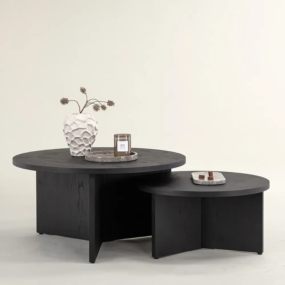 Saltö Couchtisch Ø65 cm Schwarz