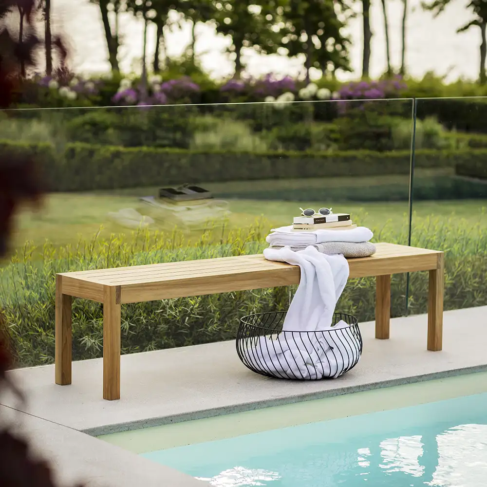 Laknäs Bank Teakholz