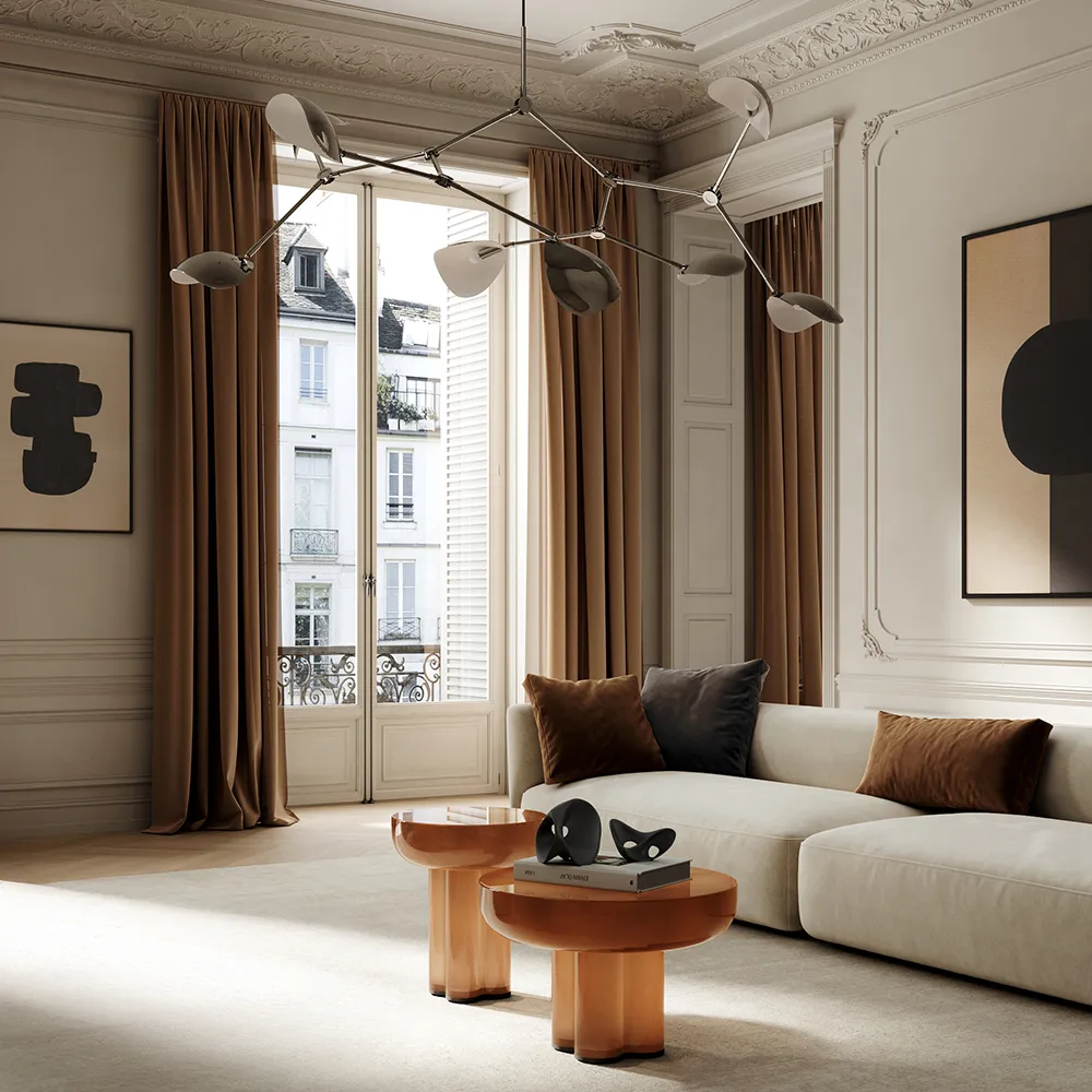 Crown Couchtisch niedrig - Karamell