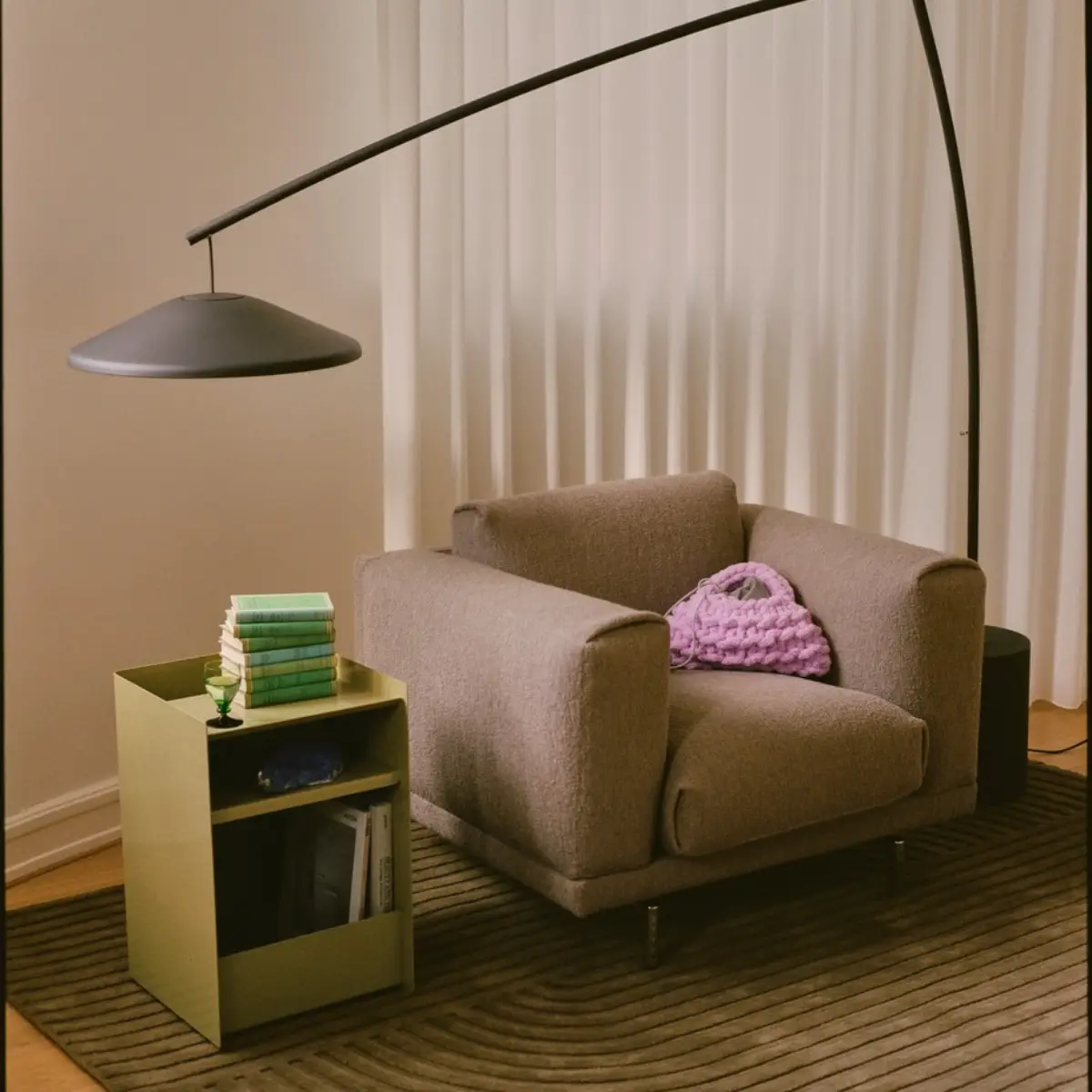 Relevo Teppich Quattro – 170 x 240 cm – Taupe