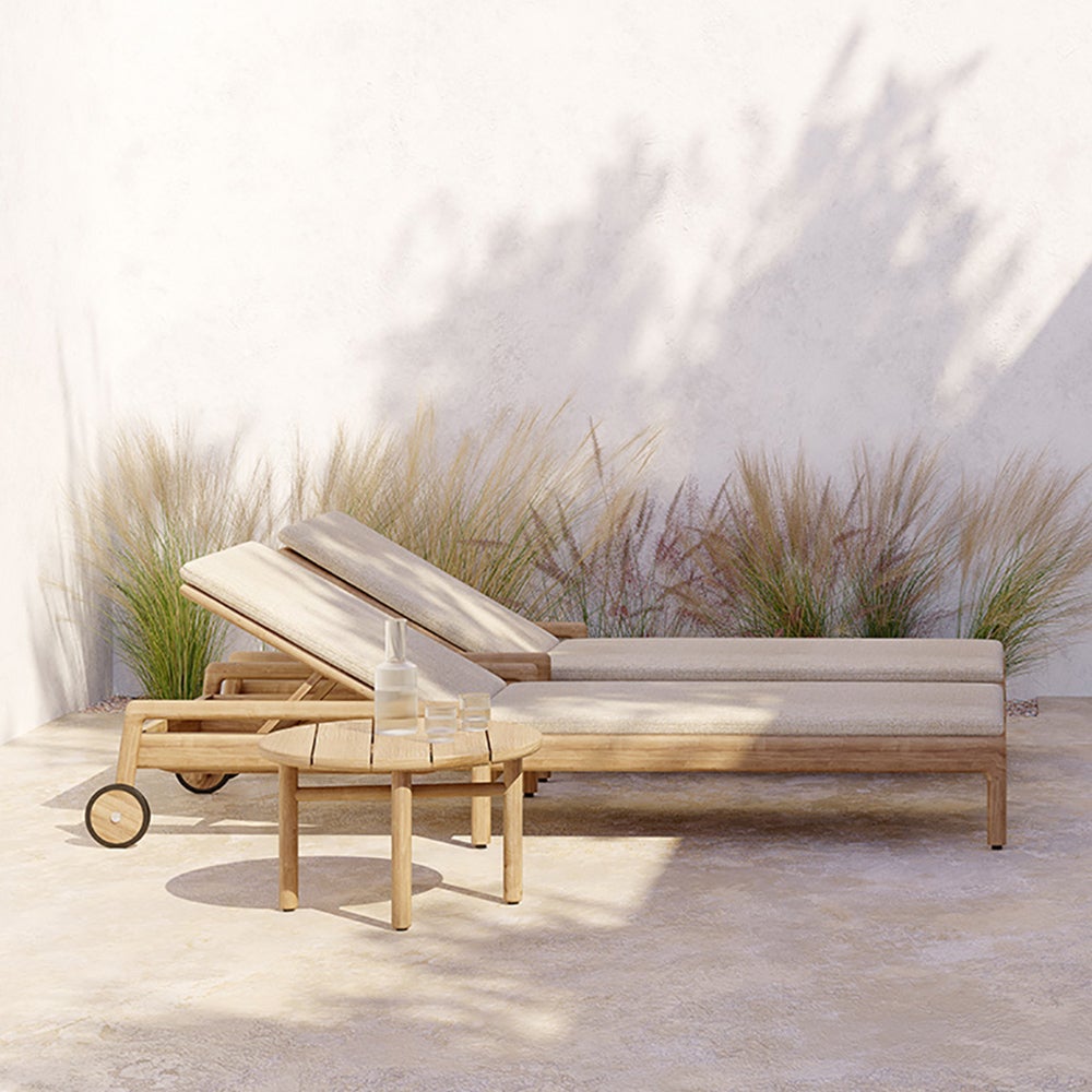 Quatro Beistelltisch Ø59 cm Teak