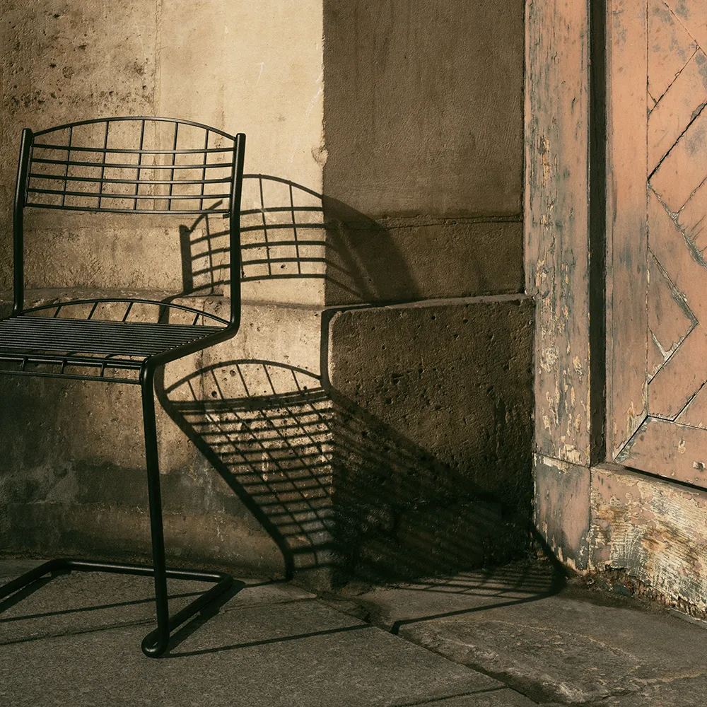 Stuhl High Tech Blue green