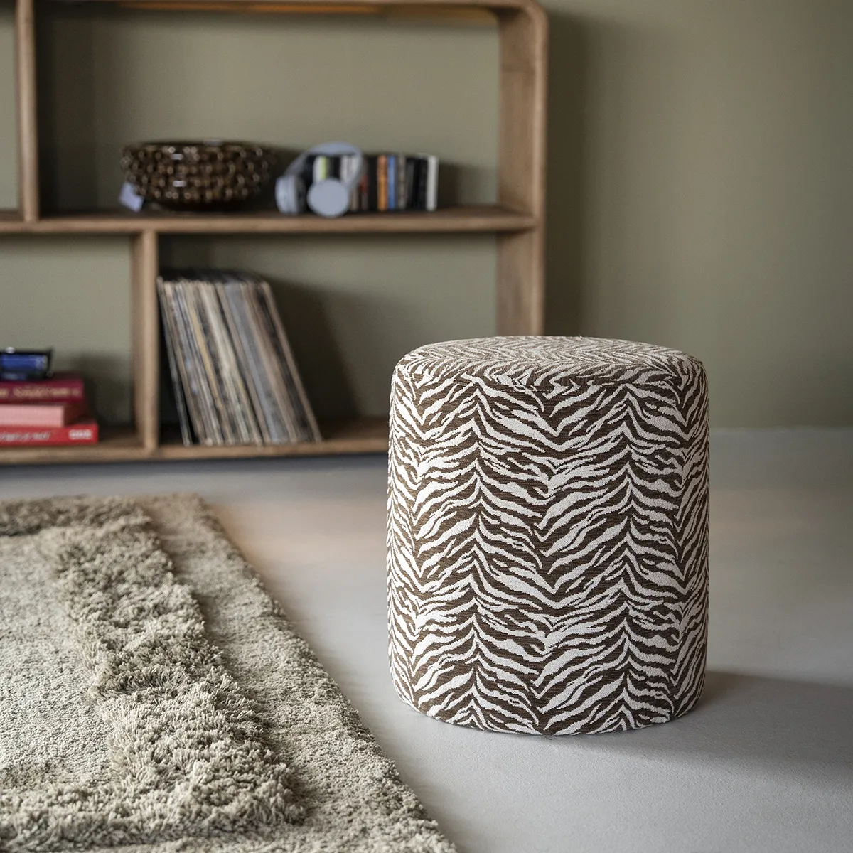 Hocker Tigra Brown H42 cm