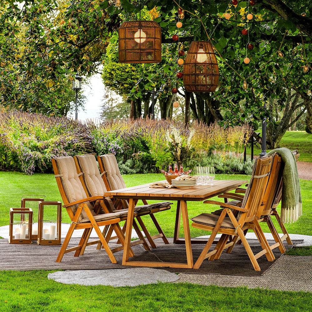 Veronica Sessel Natur Teakholz