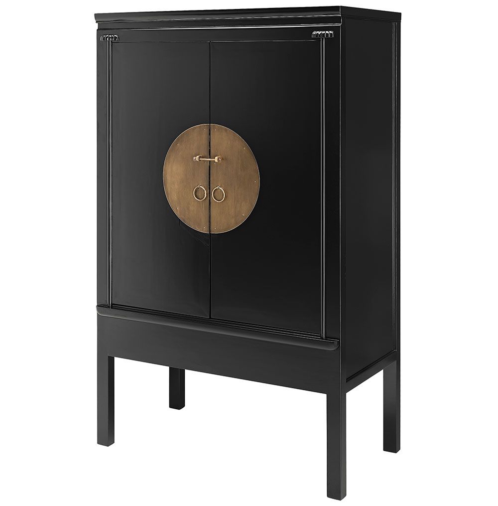 Kista Macao Kabinett Schwarz