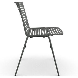Zebra Esszimmerstuhl Metallic Grau