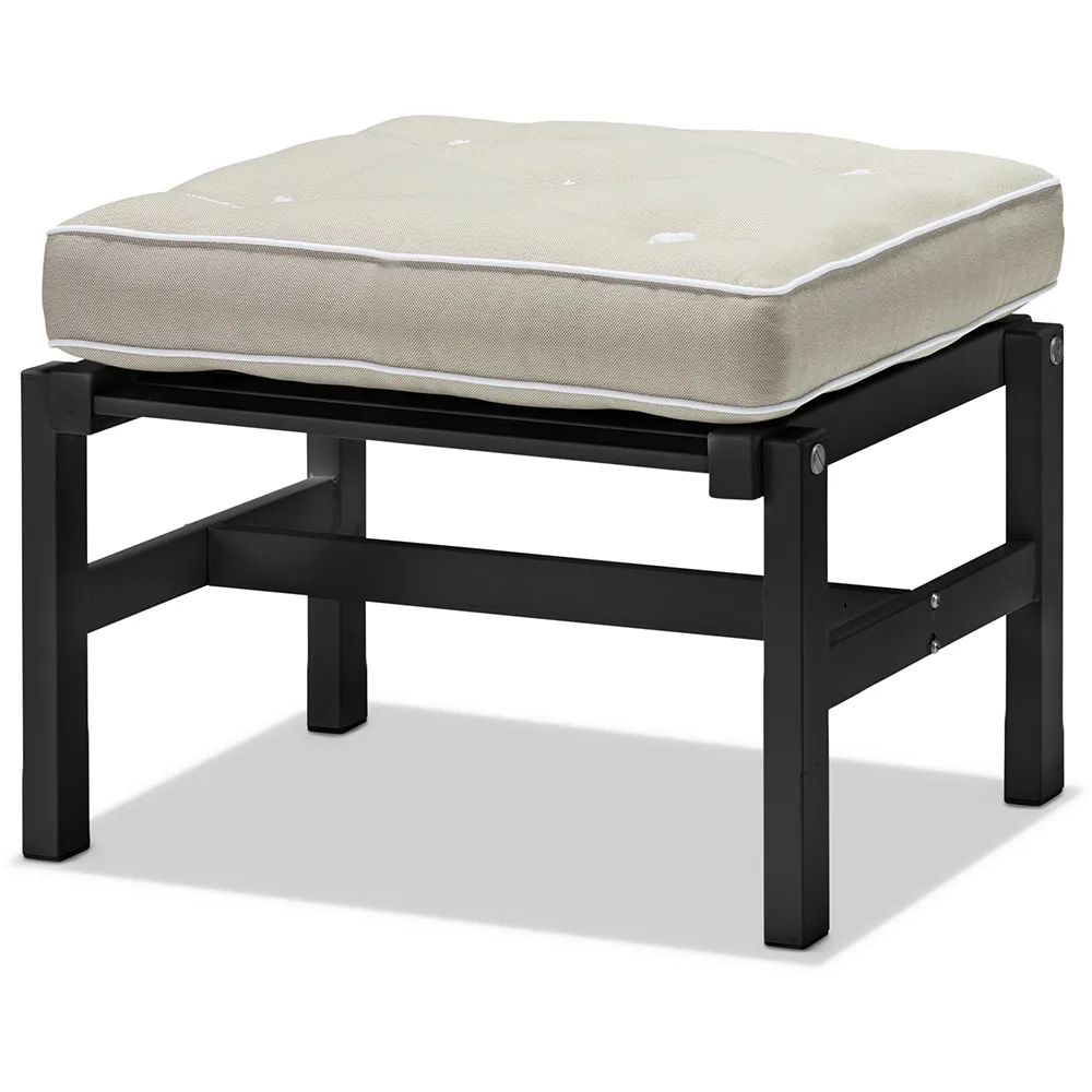 Hocker 55X55cm Schwarz Aluminium