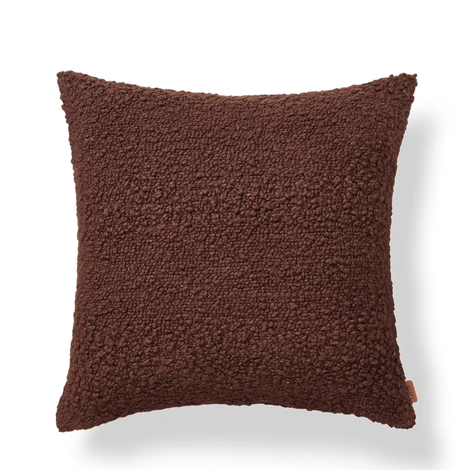 Kissenbezug aus Wolle Moor Dark Pecan