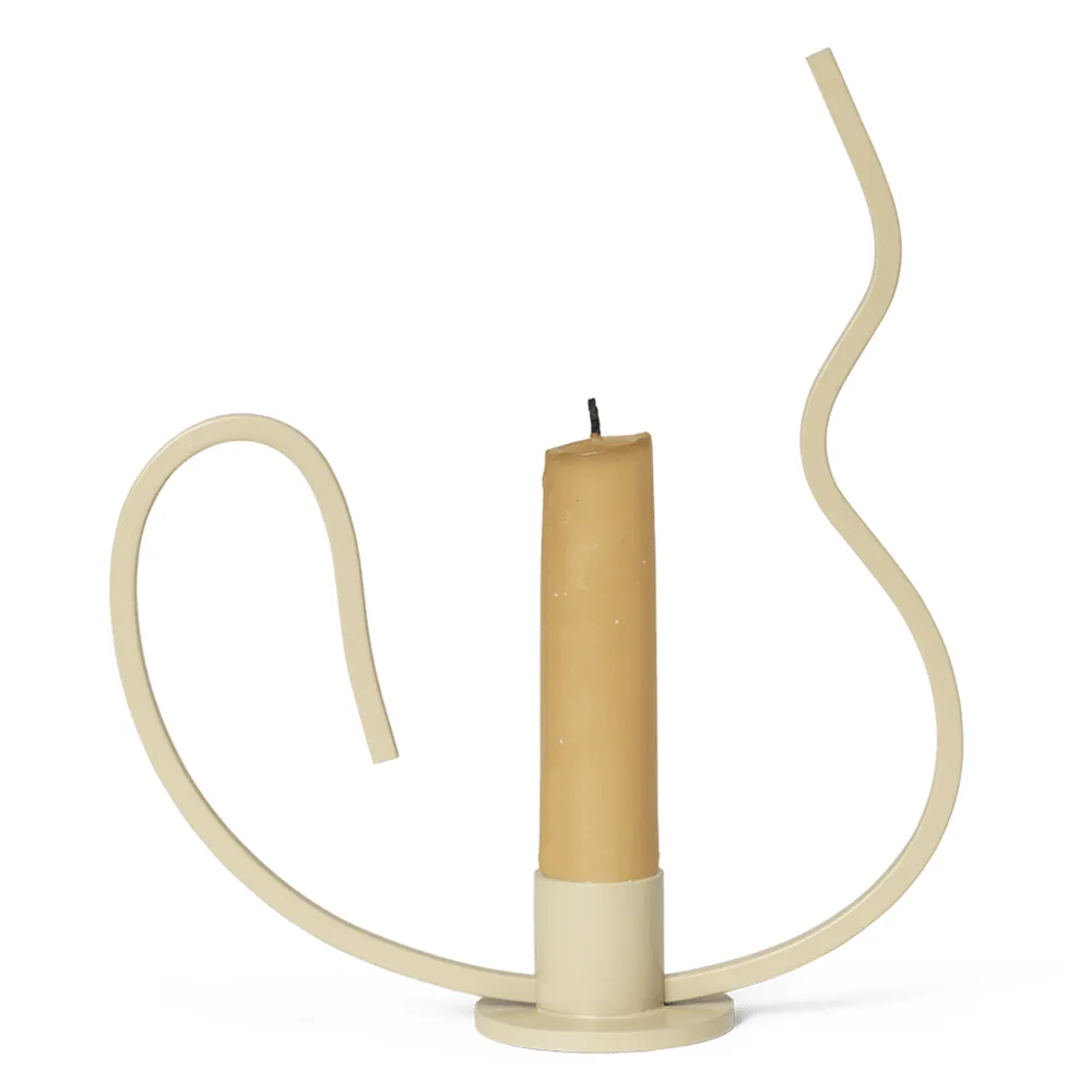 Ferm Living, Valse Kerzenständer niedrig Cashmere