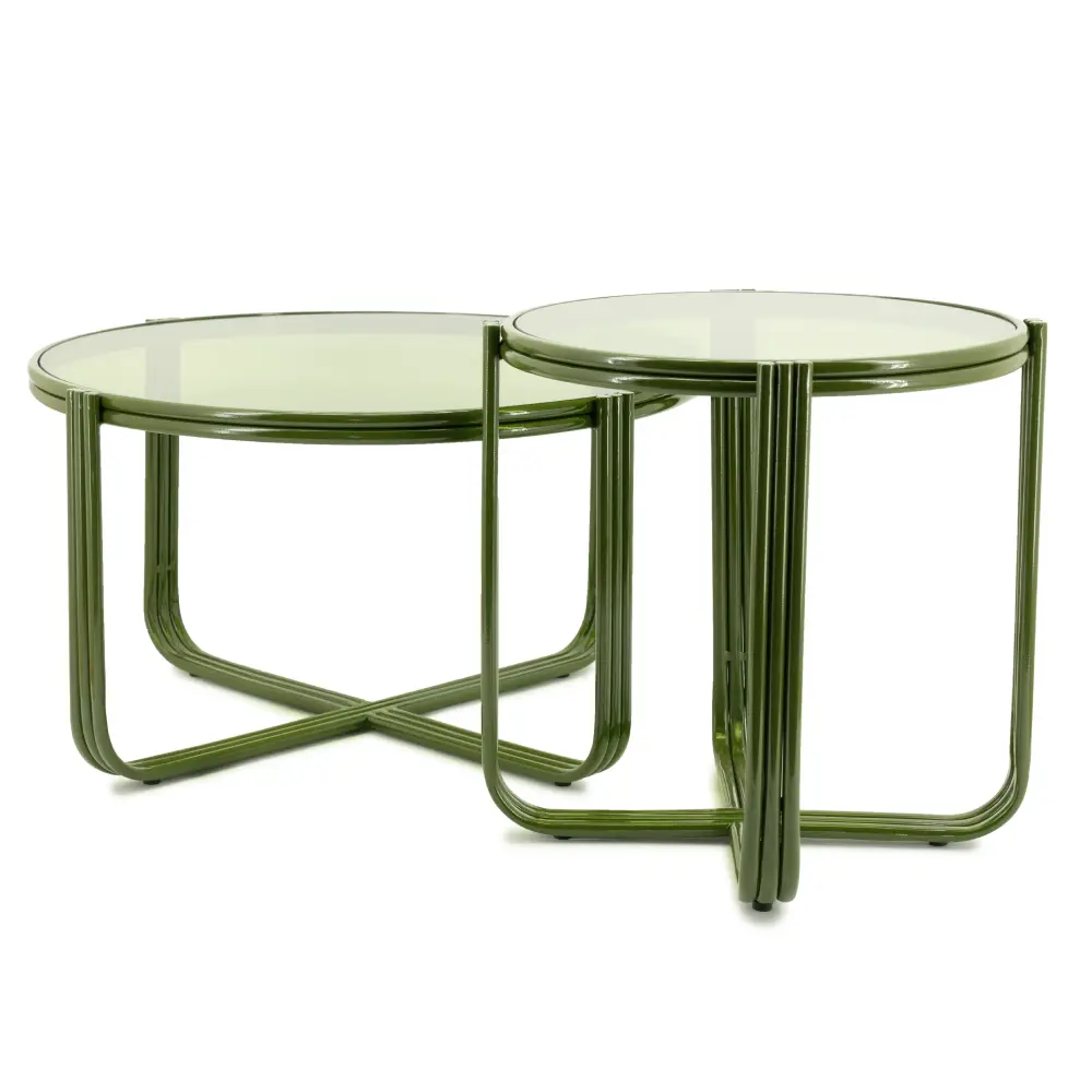 Groovy Couchtisch – grün, 63 x 63 x 35 cm
