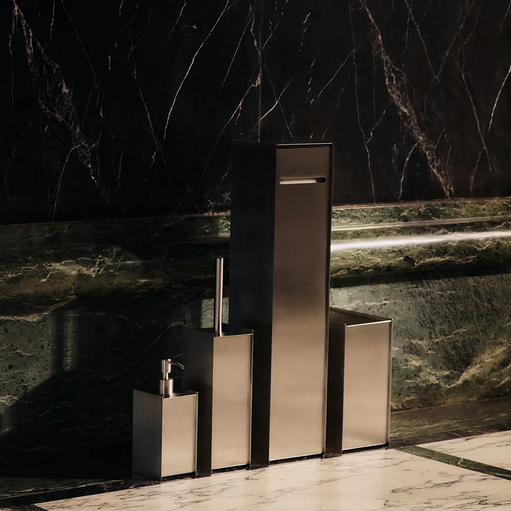 Abfalleimer aus Edelstahl Sama