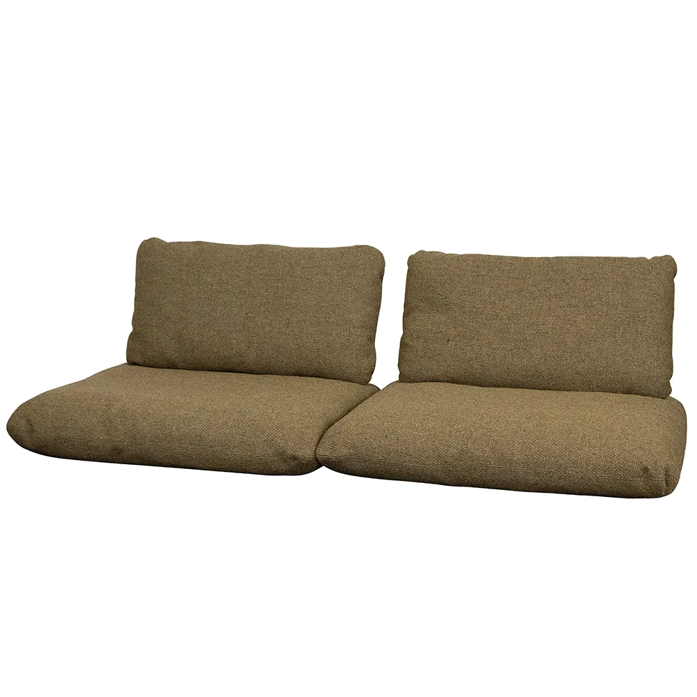Sticks 2 Sitzer Sofa Kissen Set Kurkuma gelb